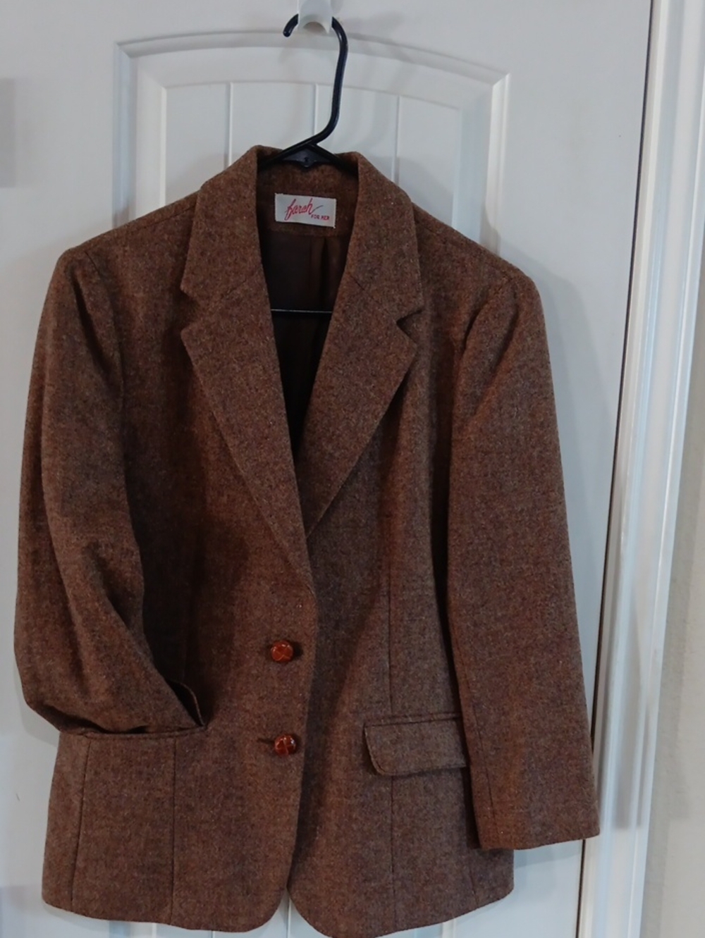 farah FOR HER Brown Tweed Blazer - Classic Women's Suit Jacket